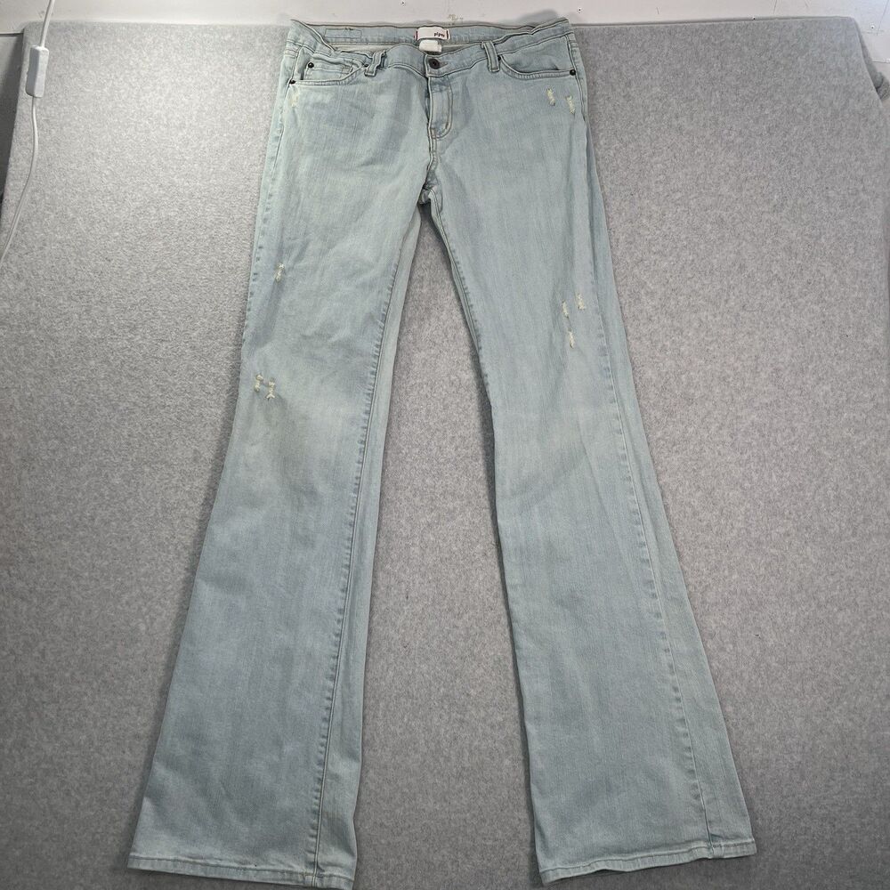Piper Low rise Flare Denim Jeans light wash junior Size 13 inseam 36
